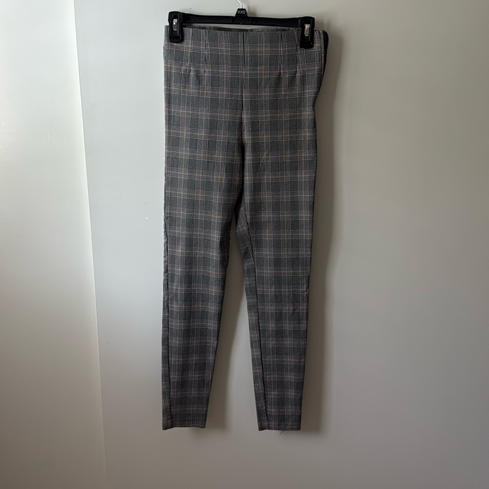 ZARA high waisted plaid pants